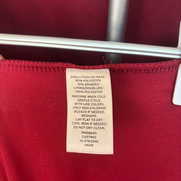 Chelsea28 RomanticBurgundy Velvet Wrap Dress Flutter Sleeve Front Slit Rope Belt - Picture 13 of 13